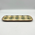 Brown plate from Okinawa, handmade in Japan