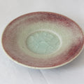 Red Enamel Rim Plate, Medium