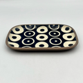 Black plate from Okinawa, handmade in Japan