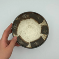 Okinawa ware bowl made by hand in Okinawa, Japan