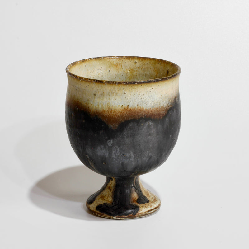 Kiji Goblet No.1. Handmade Kyoto ware from Japan.