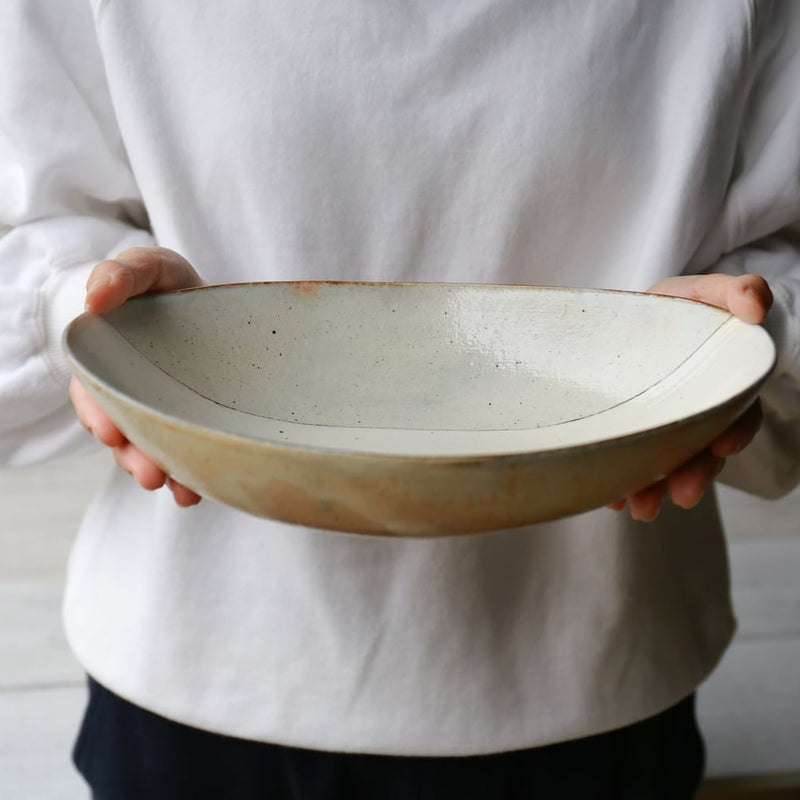 Rough Iron Wire Deep Oval Bowl - Large