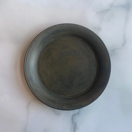 7-sun Rimmed Plate, White Lacquer