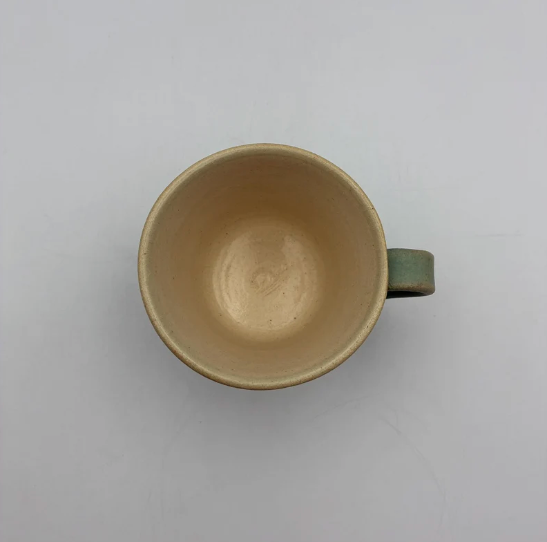 Handmade Okinawa ware mug, one of a kind