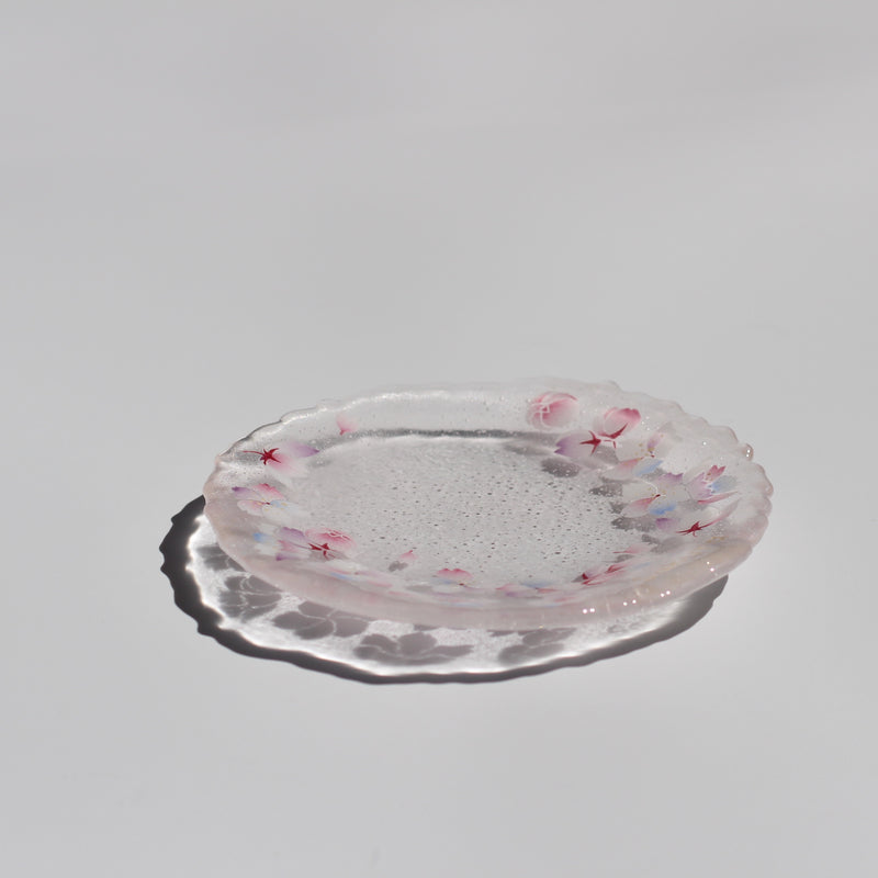 桜硝子皿　Circle of Sakura