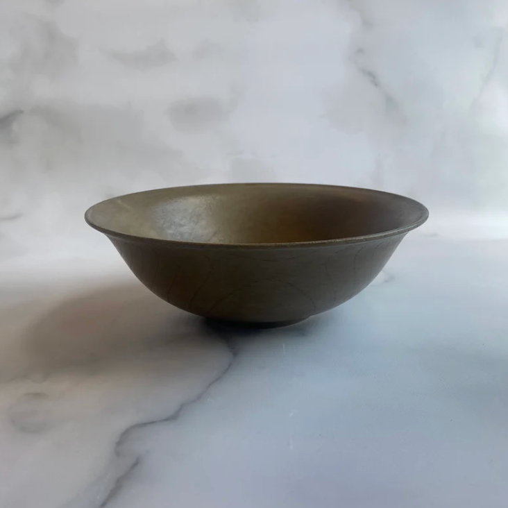 Soup Bowl (Rim) - White Tea Lacquer