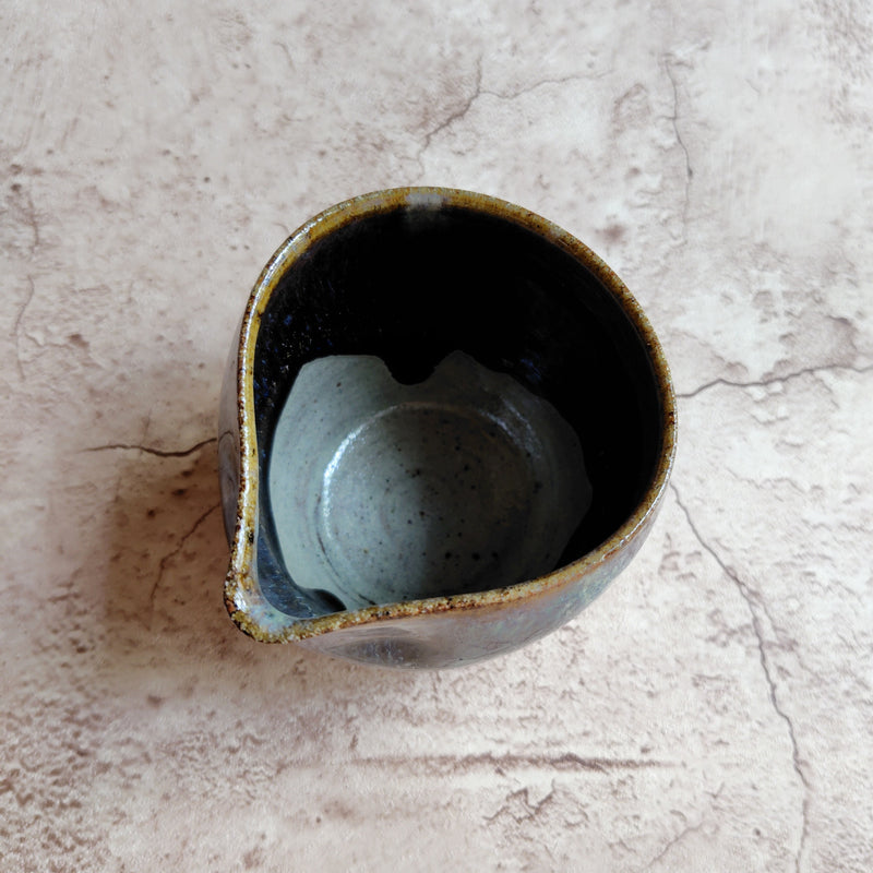 Oni-no-fude celadon sake pitcher