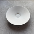 White bowl from Okinawa, handmade in Japan