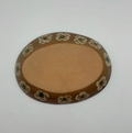 Okinawa ware plate made by hand in Okinawa, Japan